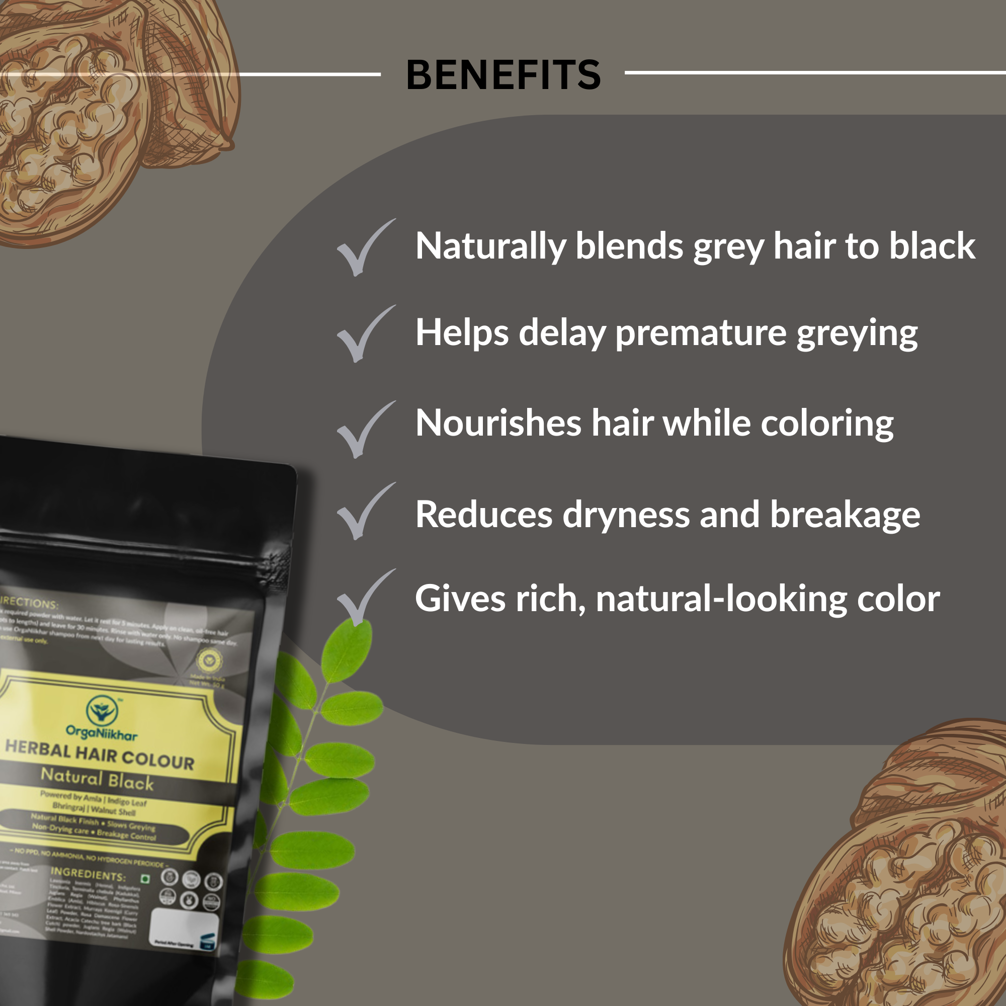 Herbal Hair Colour - Natural Black