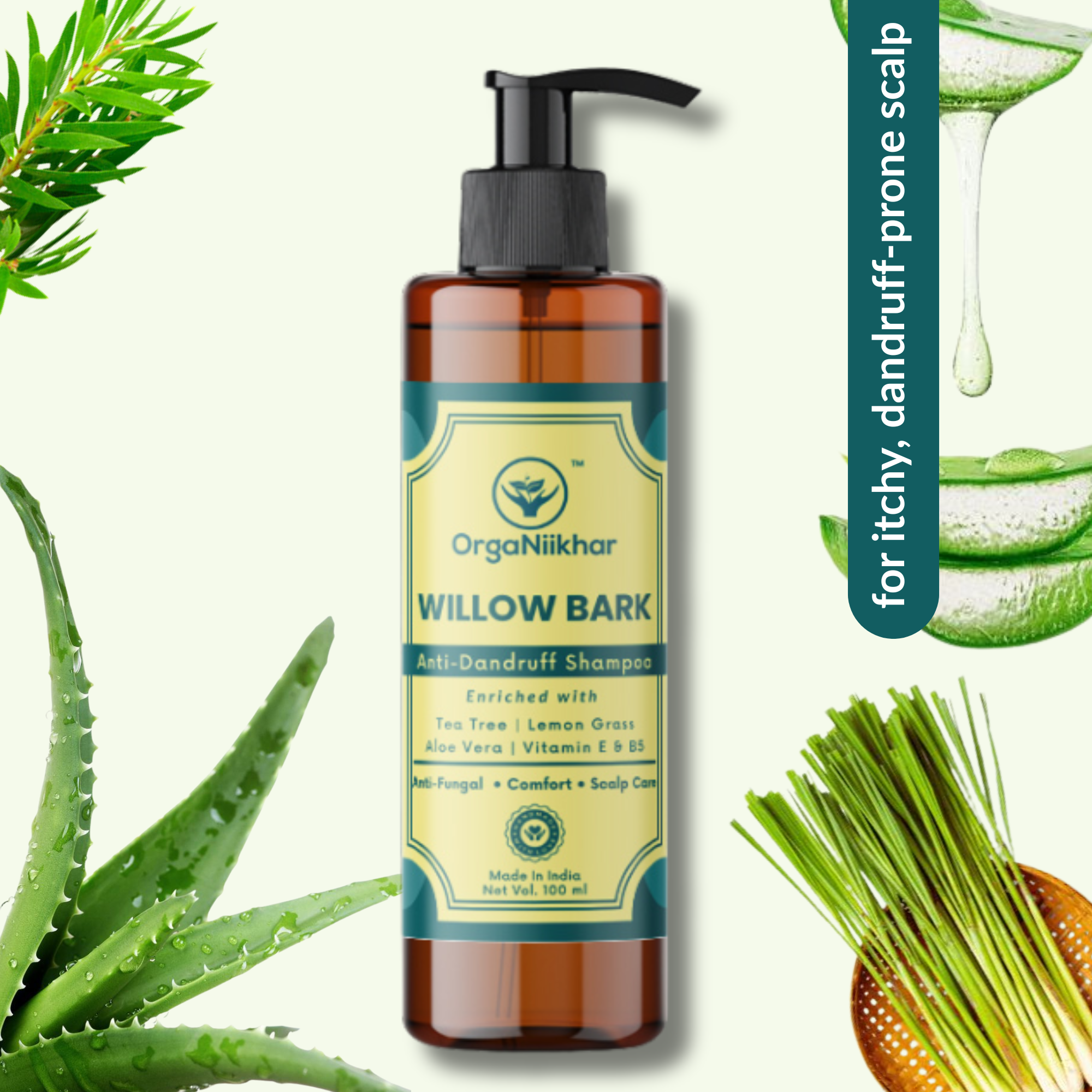 Willow Bark Anti-Dandruff Shampoo
