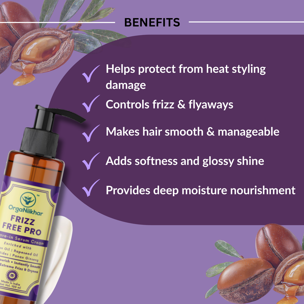 Frizz Free Pro Leave-in Hair Serum Cream