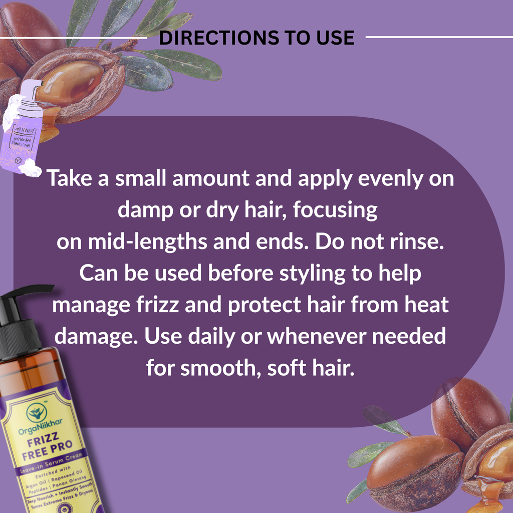 Frizz Free Pro Leave-in Hair Serum Cream