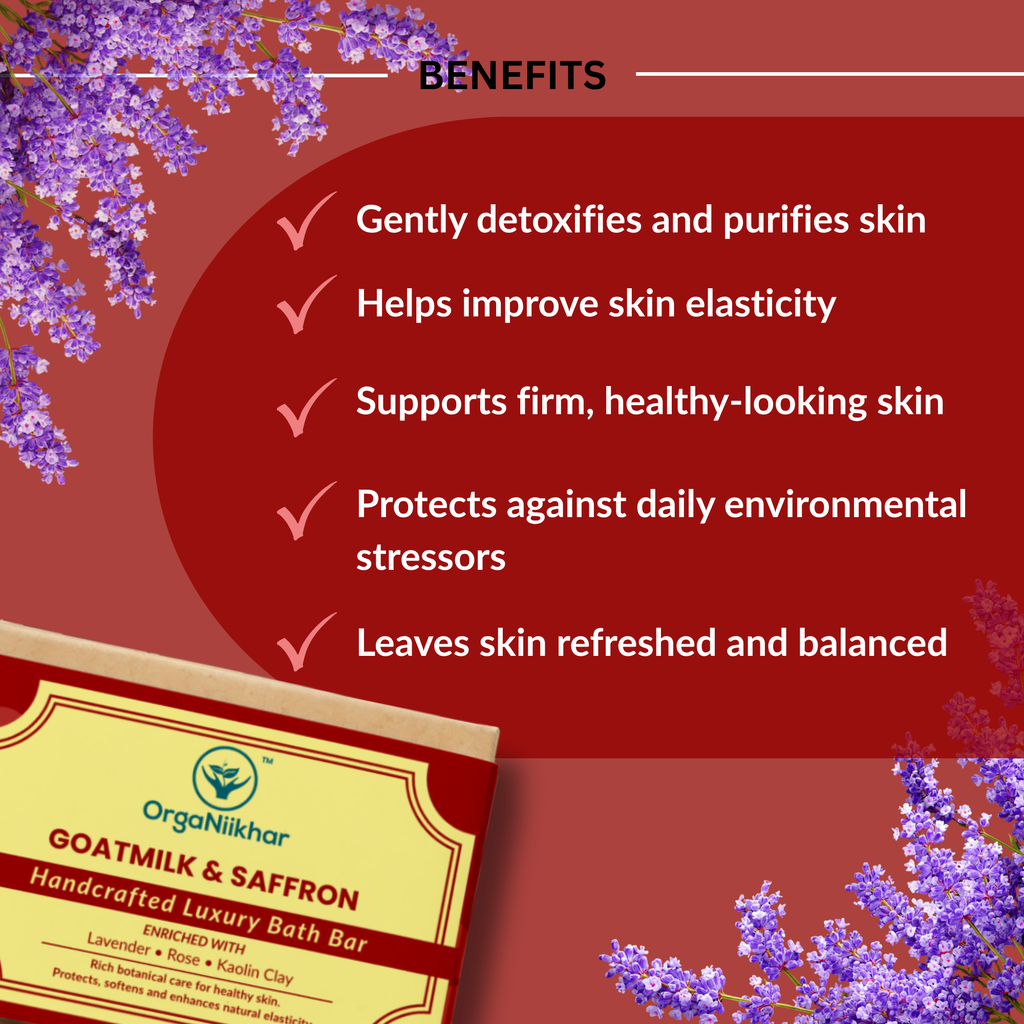 Goatmilk & Saffron - Handcrafted Luxury Bath Bar