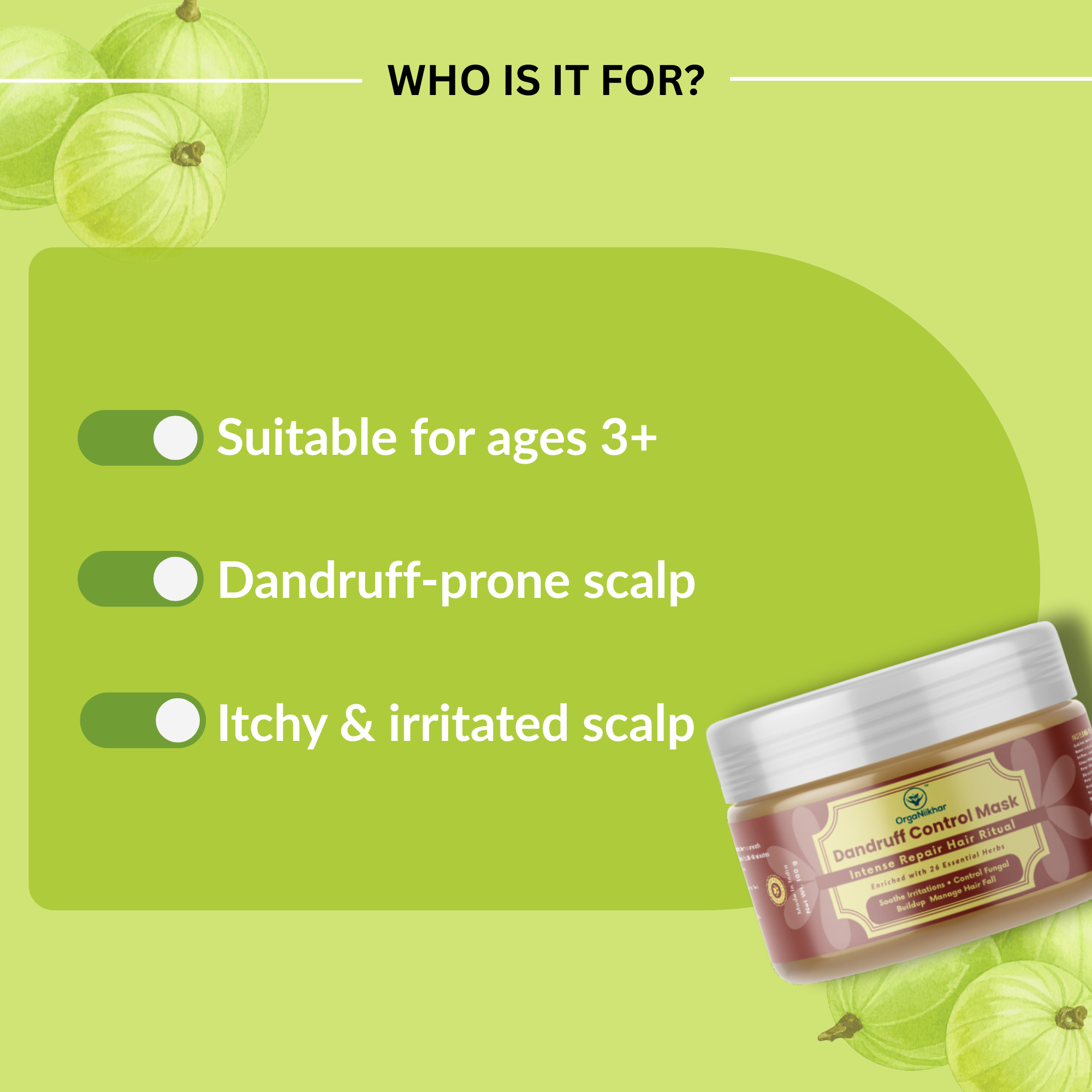 Dandruff Control Hair Mask- Intense Repair Hair Ritual