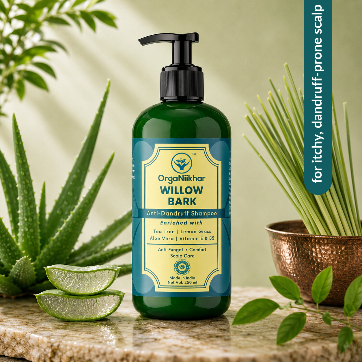 Willow Bark Anti-Dandruff Shampoo