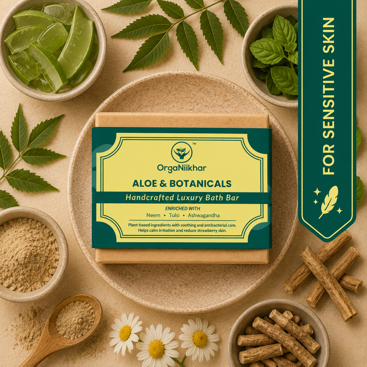 Aloe & Botanicals - Handcrafted Luxury Bath Bar