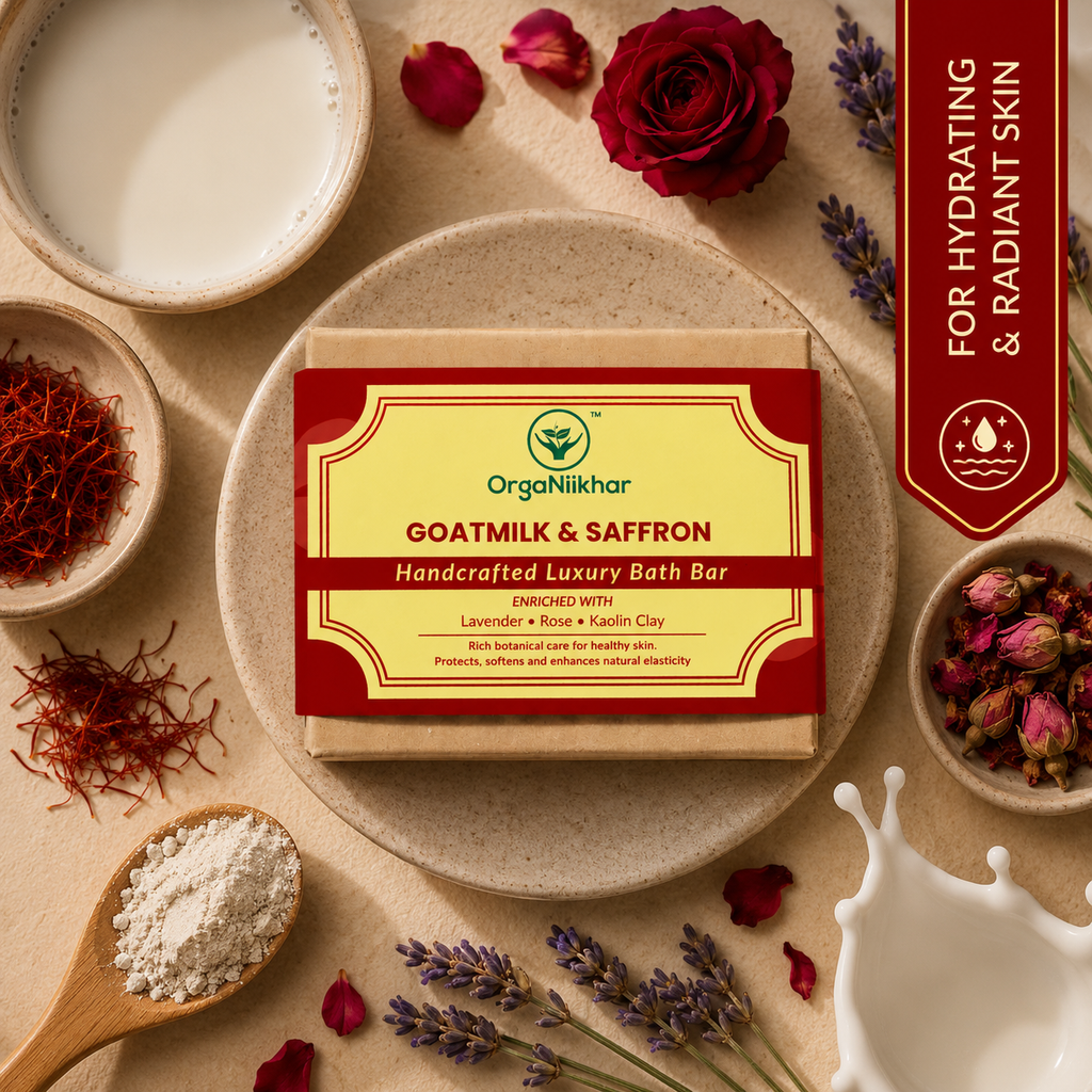 Goatmilk & Saffron - Handcrafted Luxury Bath Bar