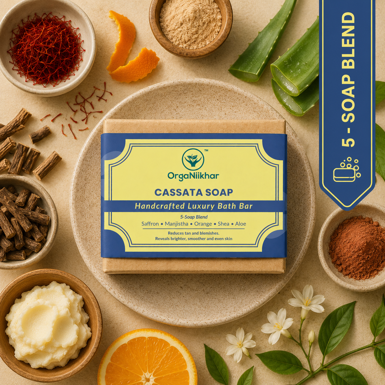 Cassata Soap - Handcrafted Luxury Bath Bar