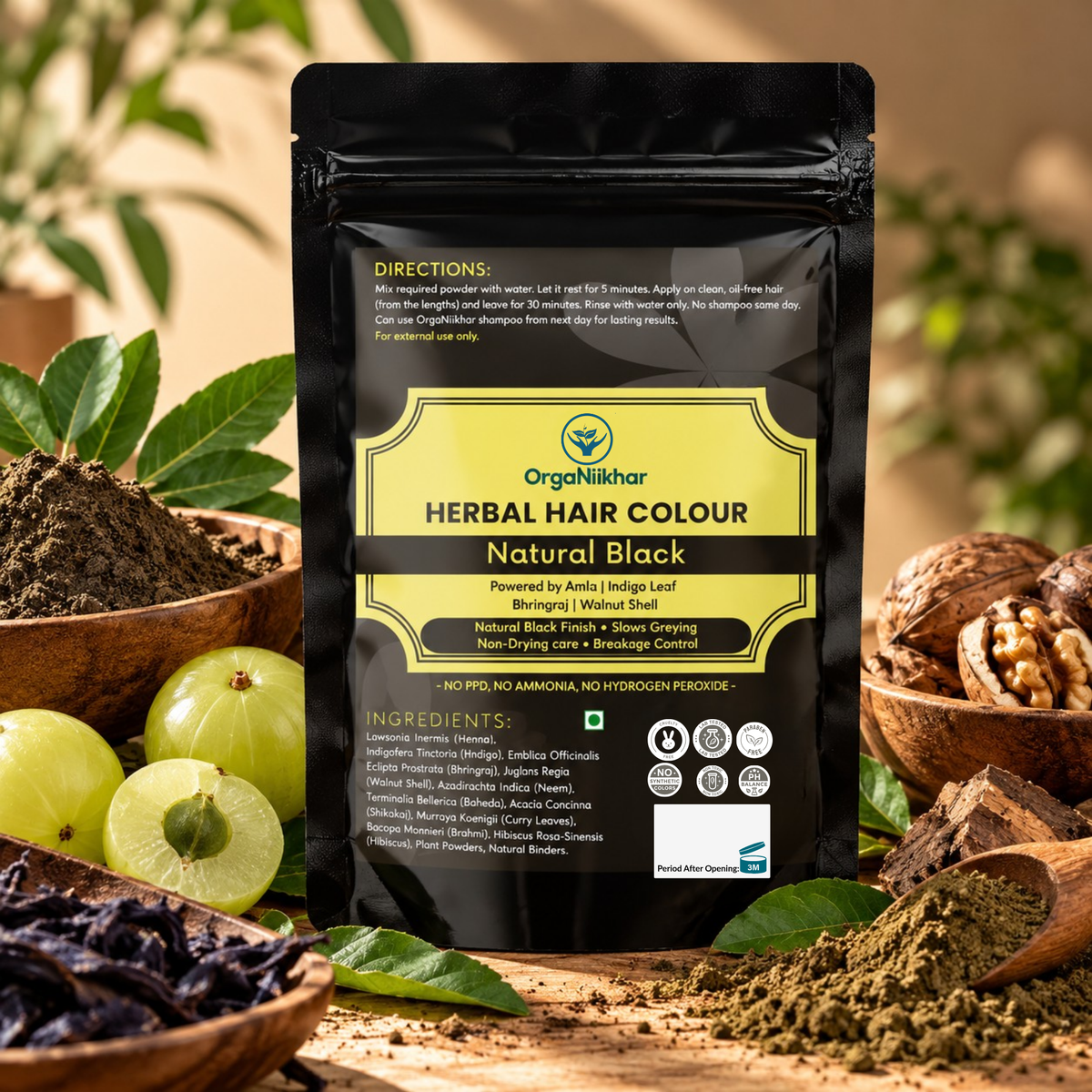 Herbal Hair Colour - Natural Black