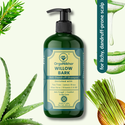 Willow Bark Anti Dandruff Cream Shampoo - 250ml