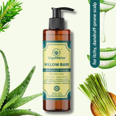 Willow Bark Anti Dandruff Cream Shampoo - 100ml