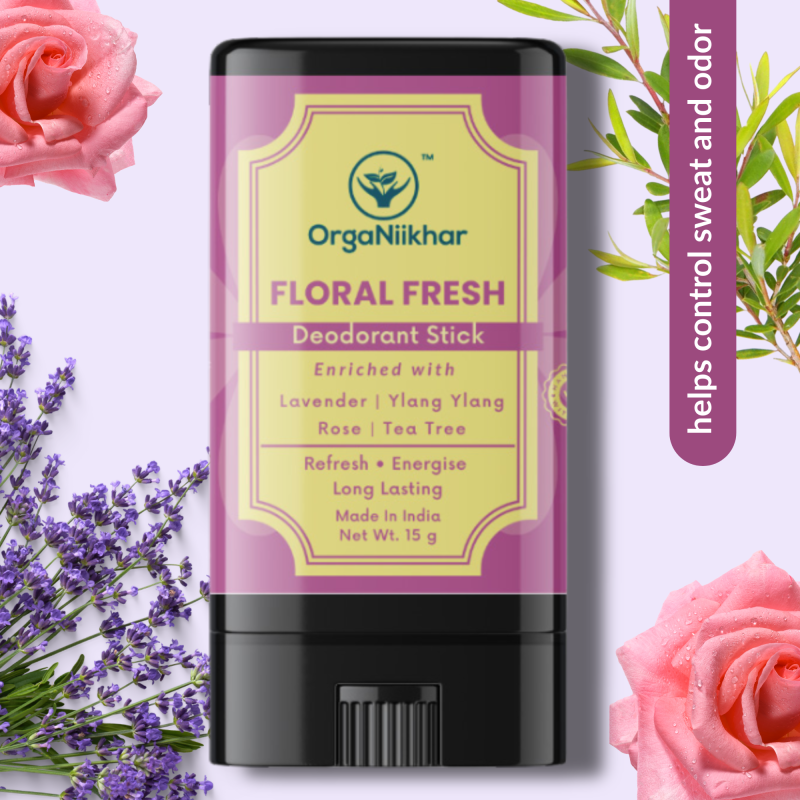 Natural Deodorant stick-Floral Fresh - 15g